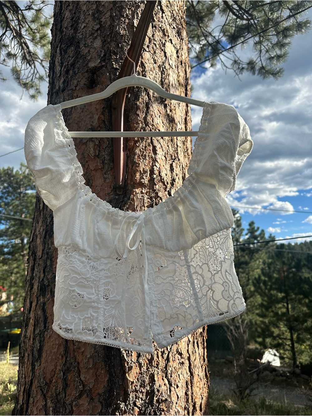 Bydee OPHELIA TOP IN CÉLESTE - Picture 6 of 9